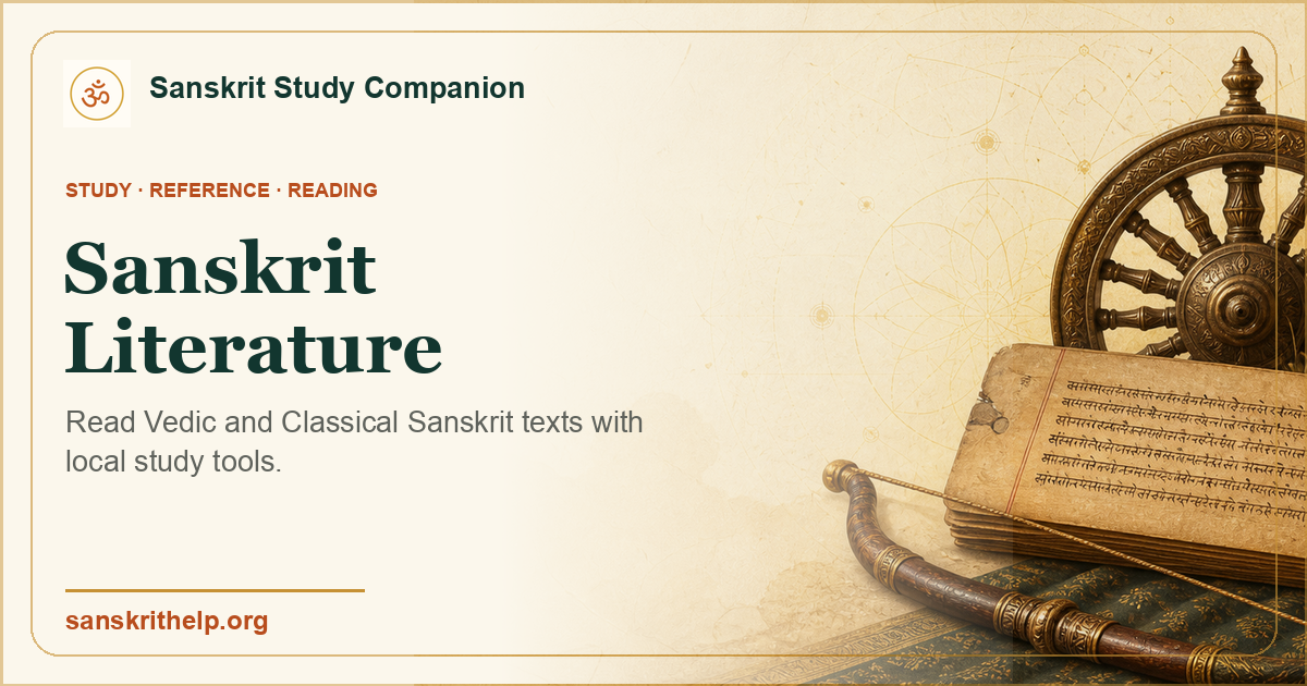 Sanskrit Literature and Texts — Sanskrit Study Companion